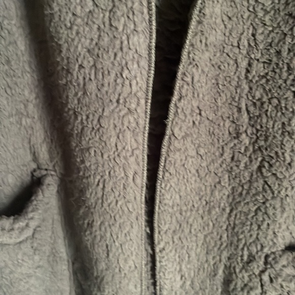 Cozy Olive Oversized Teddy Hoodie Cardigan Sherpa Jacket - Picture 9 of 13